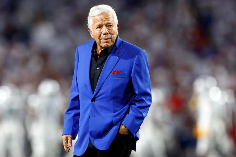 New England Patriots owner Robert Kraft on Oct. 5, 2025. Danielle Parhizkaran/Globe Staff