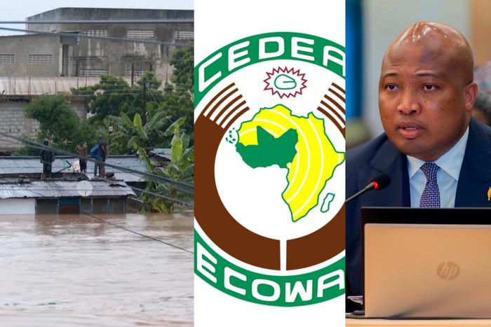 June 28, 29 victims (left), ECOWAS (middle) and Foreign Affairs Minister, Samuel Okudzeto Ablakwa  (right)