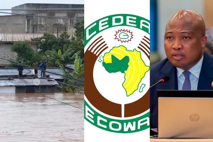 June 28, 29 victims (left), ECOWAS (middle) and Foreign Affairs Minister, Samuel Okudzeto Ablakwa  (right)