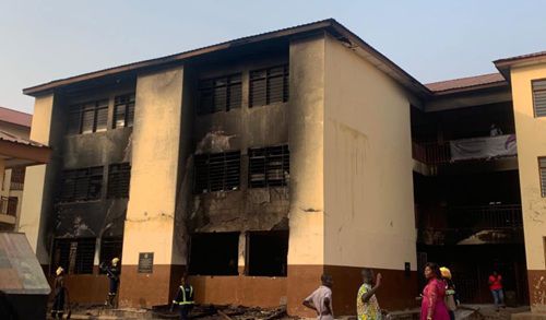 Police investigate fire outbreak at Kwashieman Cluster of Schools