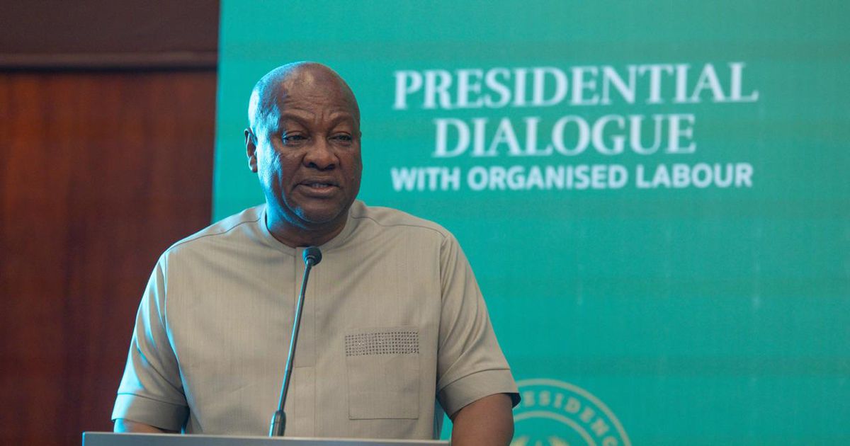 Stop eating banku and heavy food after 7pm – Pres. Mahama advises Ghanaians