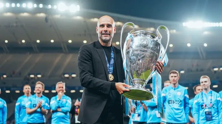 Pep Guardiola wins Champions League at City | Images via Getty