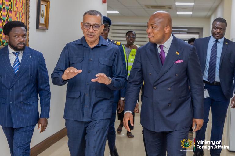 Ghana Minister for Foreign Affairs and  President of São Tomé and Príncipe, Carlos Vila Nova