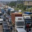 Accra-Kumasi Highway blocked as articulated truck crashes at Birimso Bridge