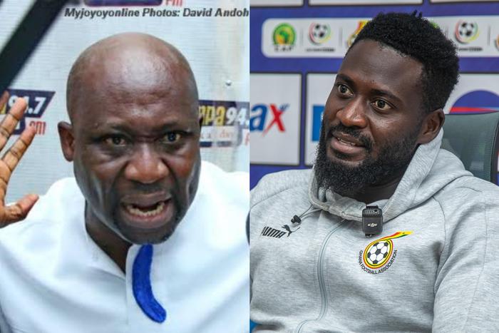 Former Ghana Football Association vice-president George Afriyie (left) and Desmond Ofei (right)