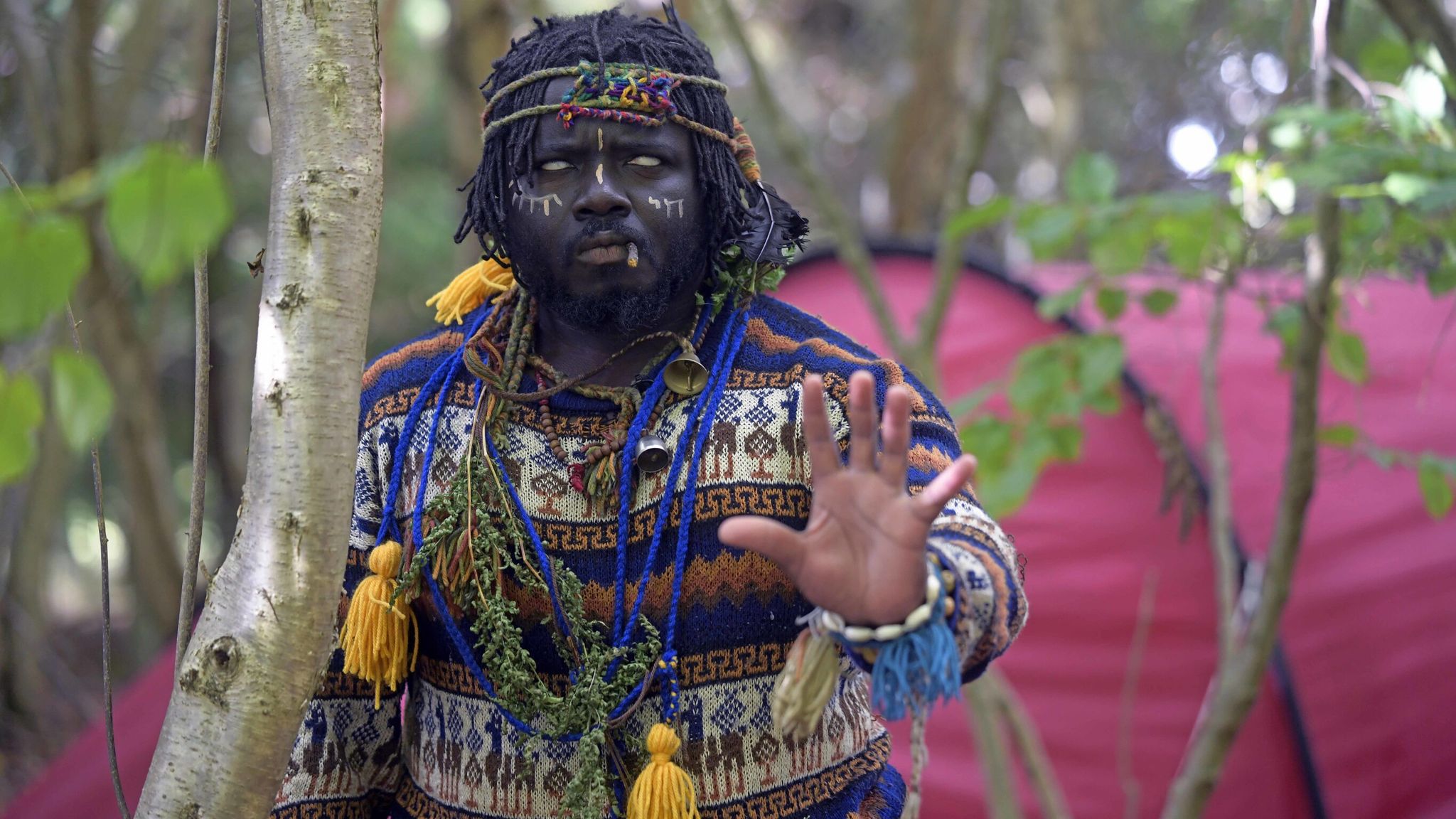 Ghanaian Kofi Offeh and his group establishing an African kingdom in Scotland face eviction