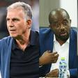 Black Stars head coach, Carlos Queiroz (left), GFA President Kurt Okraku (middle) and Agyemang Badu (right)