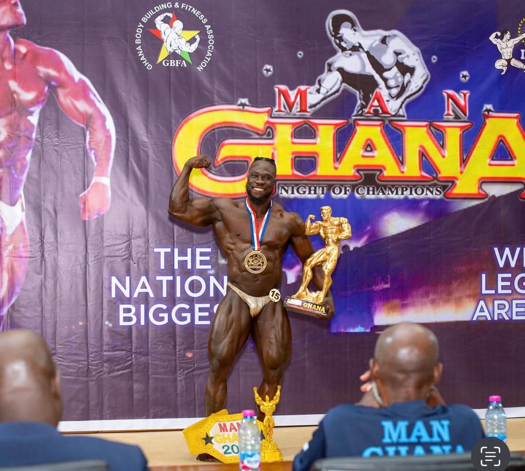 Charles Kumi wins 2024 Man Ghana Bodybuilding contest