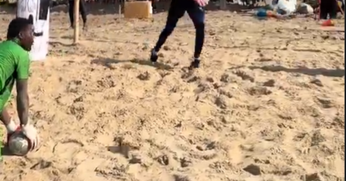 Black Stars goalkeeper Benjamin Asare spotted in heated training sessions in pool and beachside for 2026 World Cup (video)