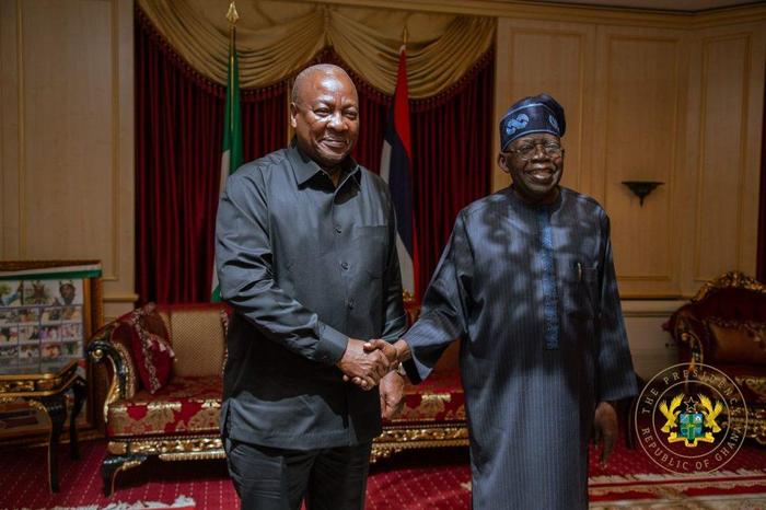 President Mahama engages Nigeria's President Tinubu - The Presidency, Republic of Ghana