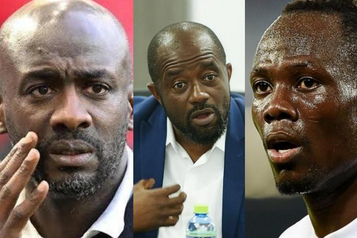 Ex-Black Stars Coach Otto Addo (left), GFA Presiden Kurt Okraku (middle) and Agyemang Badu (right)Ex-Black Stars Coach Otto Addo (left), GFA Presiden Kurt Okraku (middle) and Agyemang Badu (right)