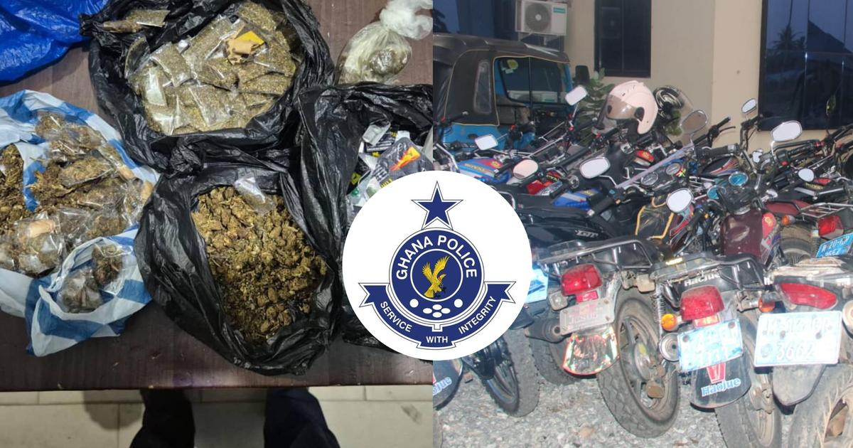Police seizes 45 motorbikes, arrest 33 suspects in Kasoa Anti-crime ...