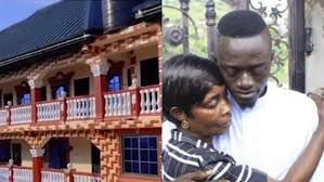 Lil Win breaks down in tears while gifting multi-million cedi mansion to mother