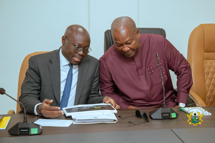 President John Mahama and Finance Minister Dr. Cassiel Ato Forson