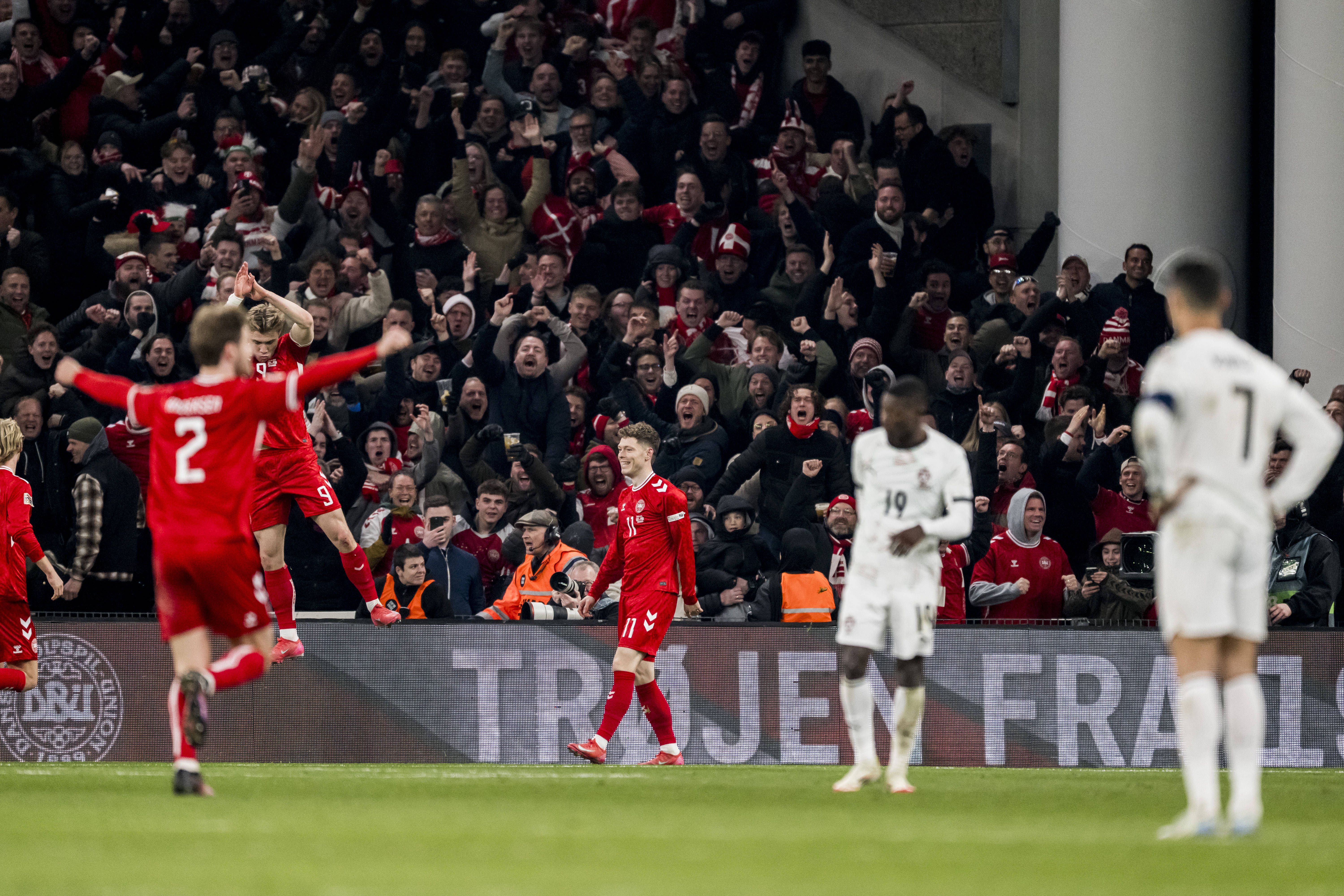 Hojlund fires Denmark to victory over Ronaldo's Portugal in Nations League