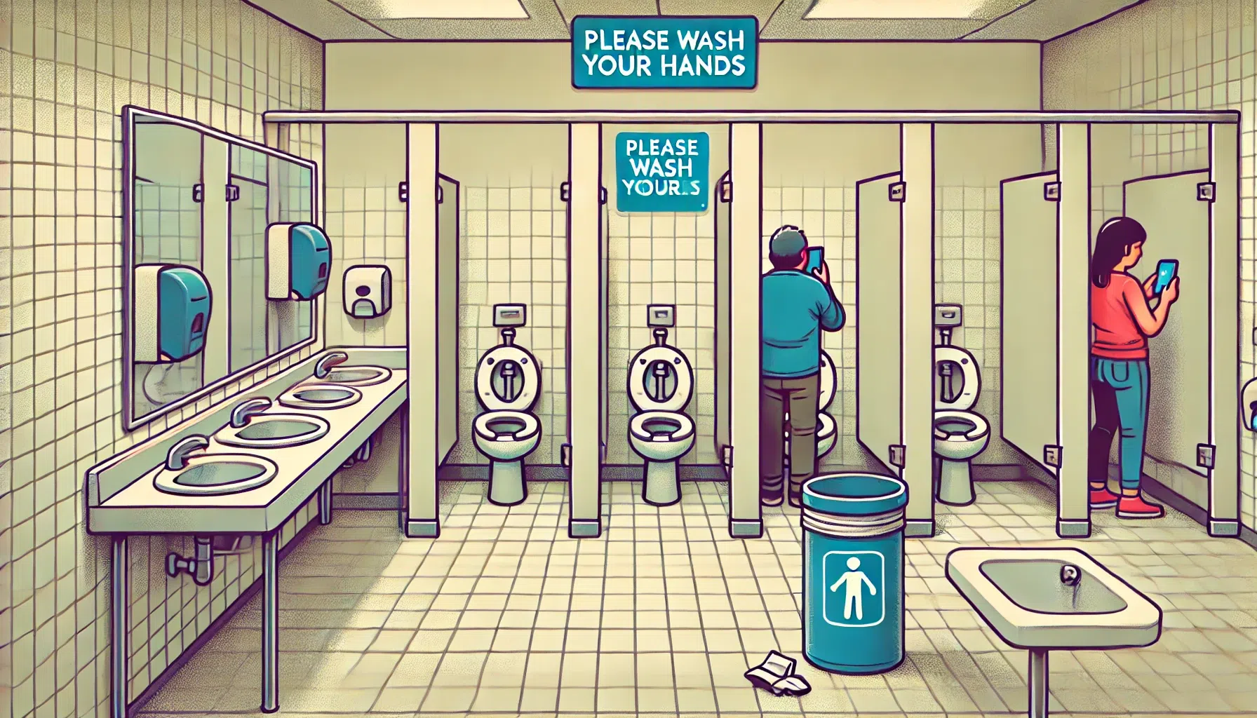 10 things you should never do in a public washroom