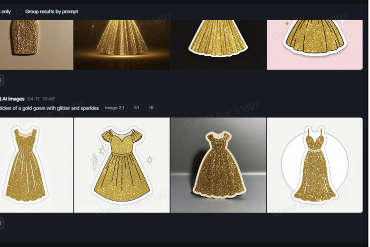 Fashion forecast: Imagining future trends through AI clothing stickers