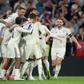ston Villa players celebrate after winning the Europa League. Photograph: Isabel Infantes/Reuters