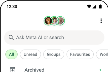 Testing Status in the WhatsApp Chat tab