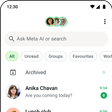 Testing Status in the WhatsApp Chat tab