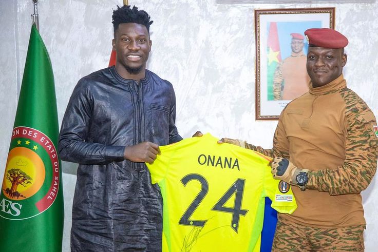 Man United goalie Onana pays special visit to Burkina Faso leader Ibrahim Traore