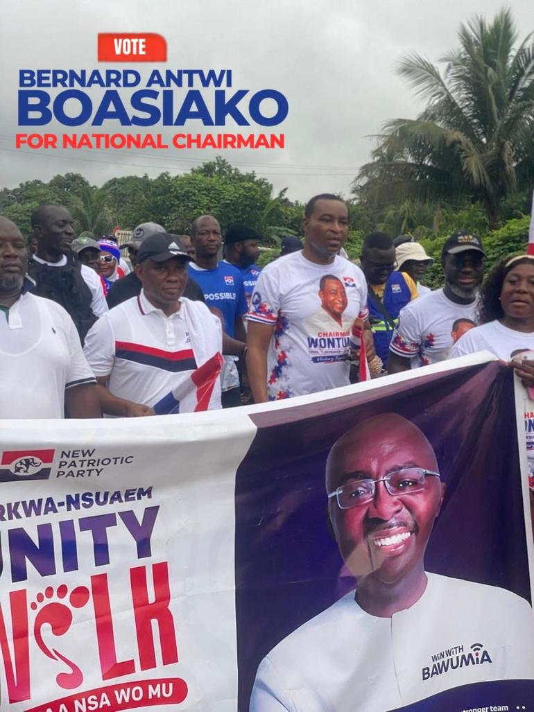 Chairman Wontumi involved in a walk on Saturday, June 20