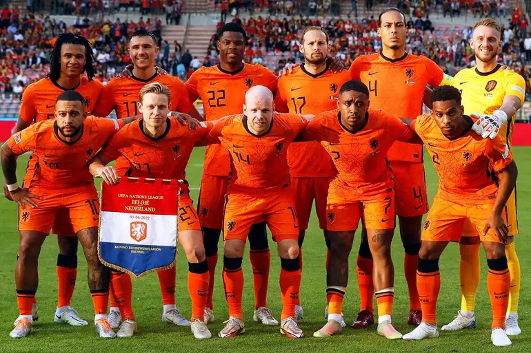 Netherlands squad against BelgiumEFE