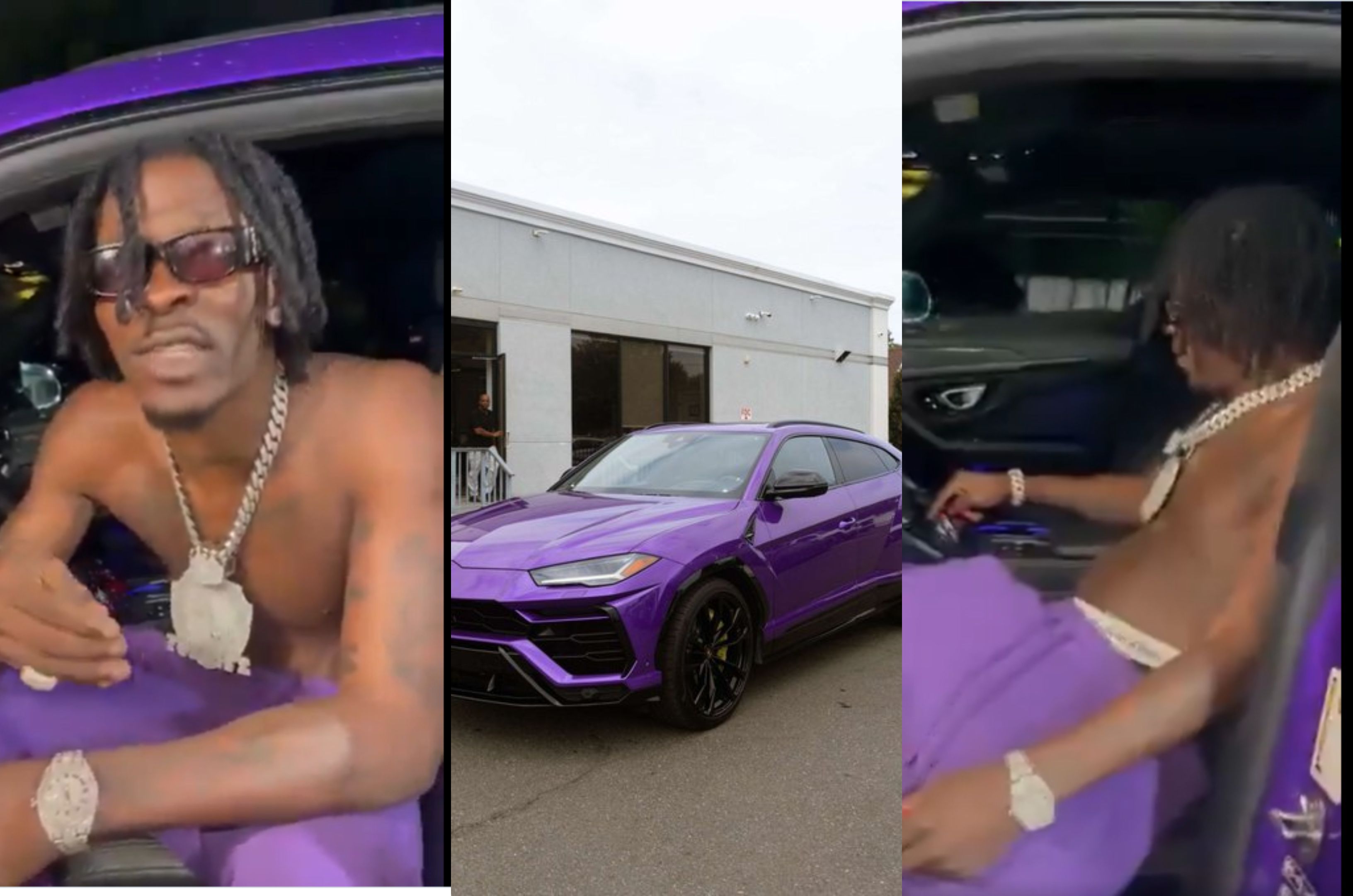 Shatta Wale tells Ghanaian artistes to 'work hard' as he acquires new Lamborghini Urus