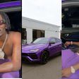Shatta Wale tells Ghanaian artistes to 'work hard' as he acquires new Lamborghini Urus