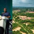 President Mahama speaking at the event