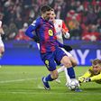 Barcelona’s firepower outshines defensive errors in Champions League win over Slavia Prague