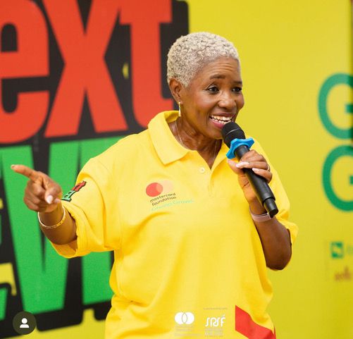 Mrs Comfort Ocran gave a speech on breaking barriers to building an inclusive future in agriculture for all young people.