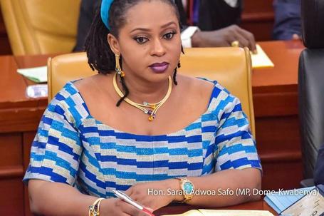 Former Dome-Kwabenya MP and former Gender Minister, Sarah Adwoa Safo