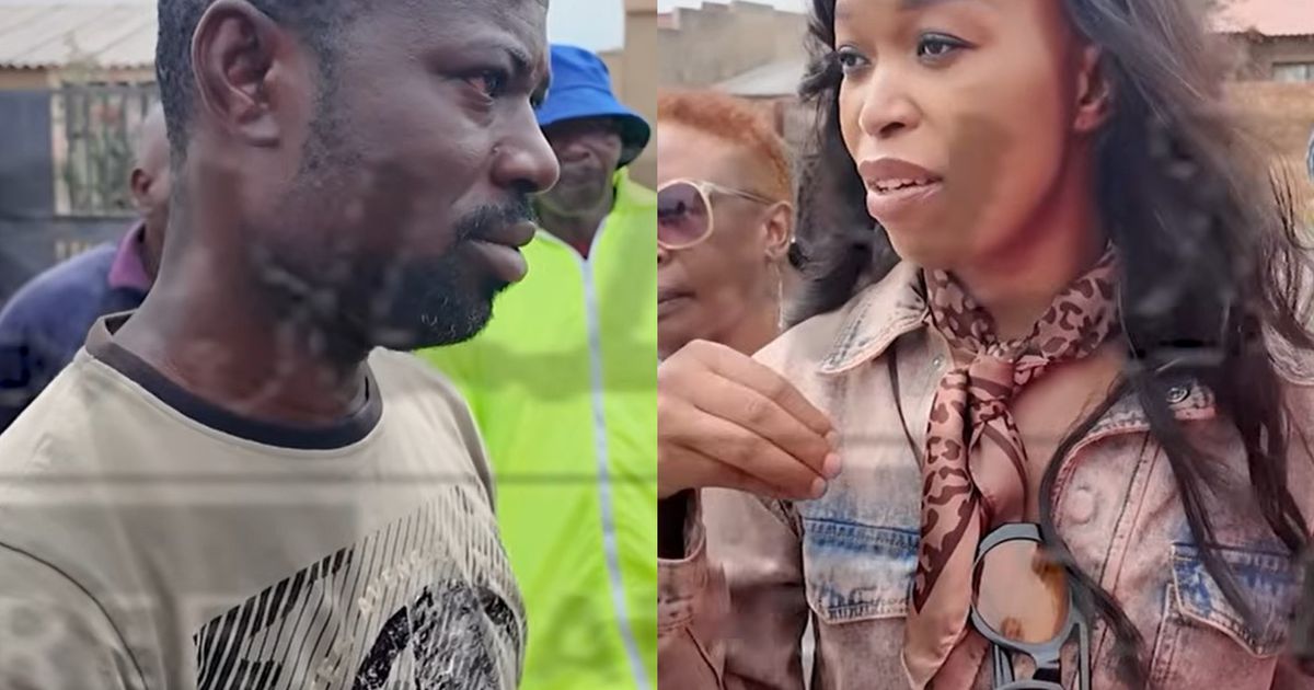 South African activist confronts Ghanaian migrant, tells him to return to his country (watch)