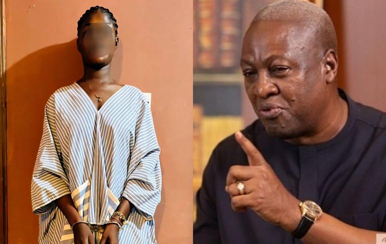 Woman arrested for threatening President John Mahama on TikTok