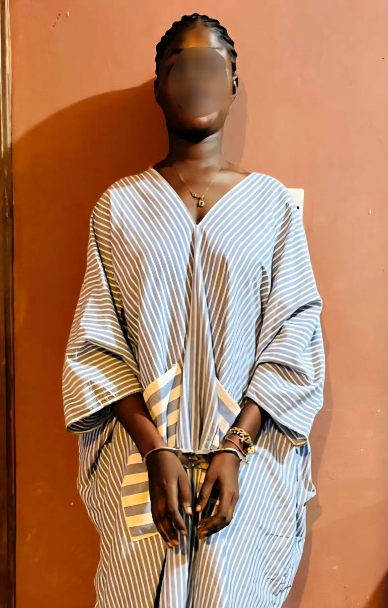 Police said the suspect appeared in several videos circulated on social media in which she allegedly made insulting remarks about President Mahama