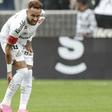 Neymar required treatment for a calf issue during Sunday's Santos match. Photo by Sebastiao Moreira/EPA/Shutterstock