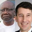 Special Prosecutor, Kissi Agyebeng (left), Former Finance Minister, Ken Ofori Atta (middle) and Judge David Gardey (right)