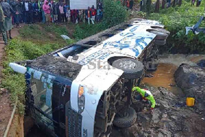 Na God FC survive terrifying road accident after team bus collides with trailer