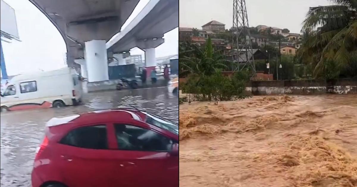 Cars and kiosks swept away by heavy rains as perennial floods in Accra strike again (videos)
