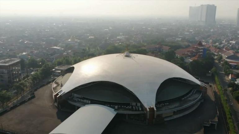 Located in Surabaya, Indonesia, Nginden Bethany Church is one of Asia's largest church auditoriums.
