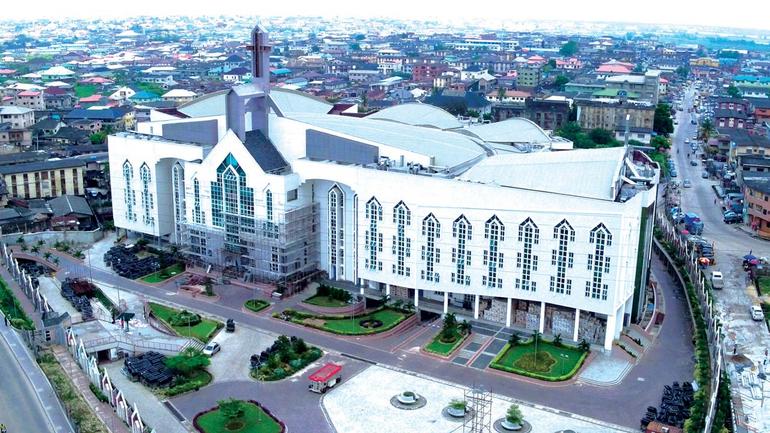 Completed in 2018, the 30,000-seat facility serves one of Nigeria's oldest Pentecostal denominations, founded by Pastor William Kumuyi.