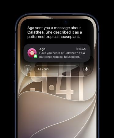 Just ask Siri AI. Powered by Apple Intelligence, Siri AI is your conversational AI assistant with entirely new capabilities on iPhone.