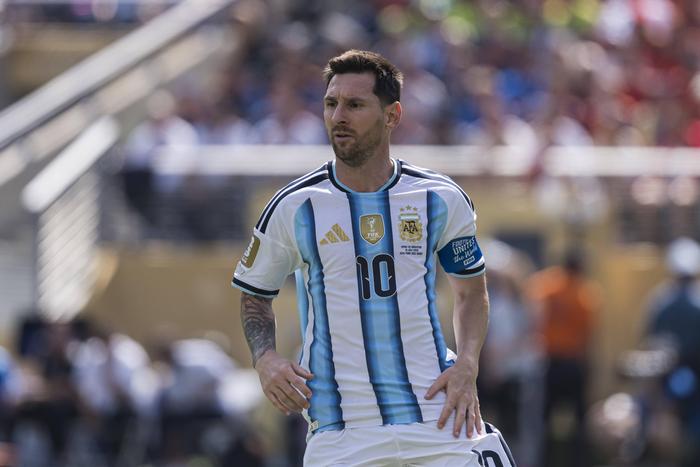 Lionel Messi of Argentina looks on during the FIFA World Cup 2026 Final match between Spain and Argentina at New York New Jersey Stadium on July 19, 2026. | photp via IMAGO