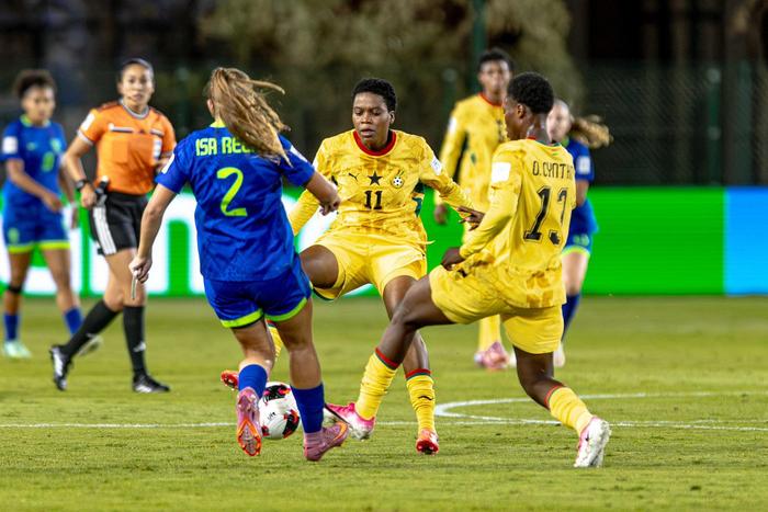 FIFA U-17 Women’s World Cup: Black Maidens stage dramatic comeback against Brazil as Priscilla Mensah rescues point