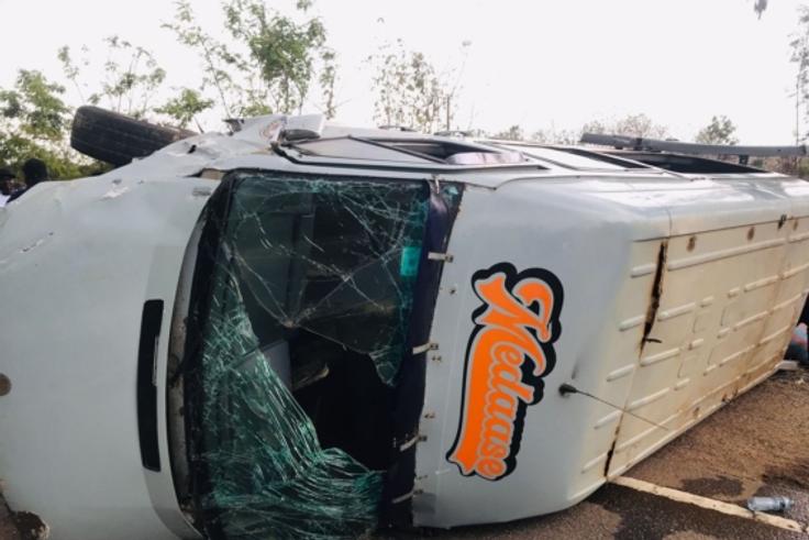 25 injured in highway crash after reckless U-turn at Gomoa Mprumen