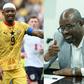 Jordan Ayew (left) and GFA President (right)