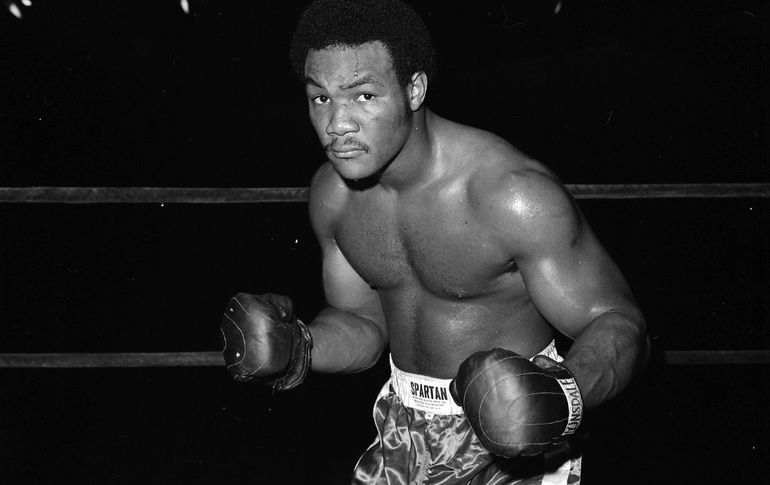 George Foreman poses as he trains in 1972 in New York, New York.(The Ring Magazine via Getty Images)