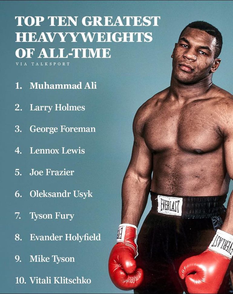 Top 10 greatest heavyweight boxers of all time via TalkSports
