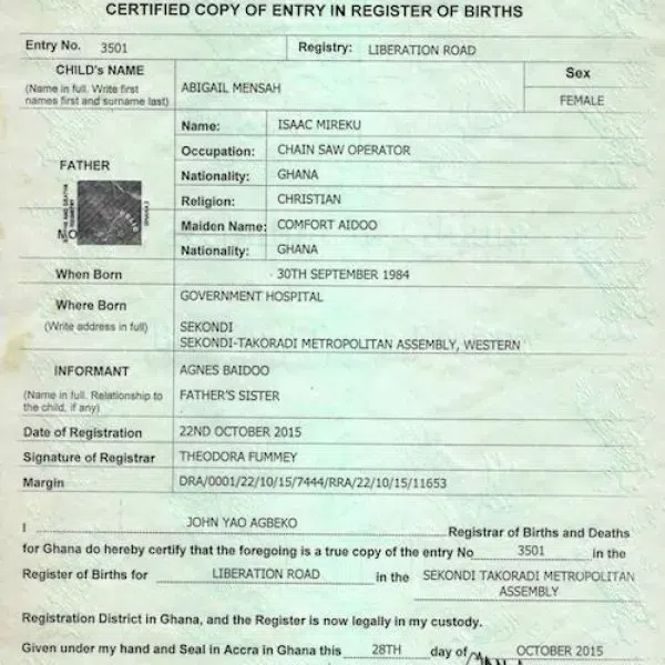 How to easily acquire a birth certificate in Ghana: A complete guide